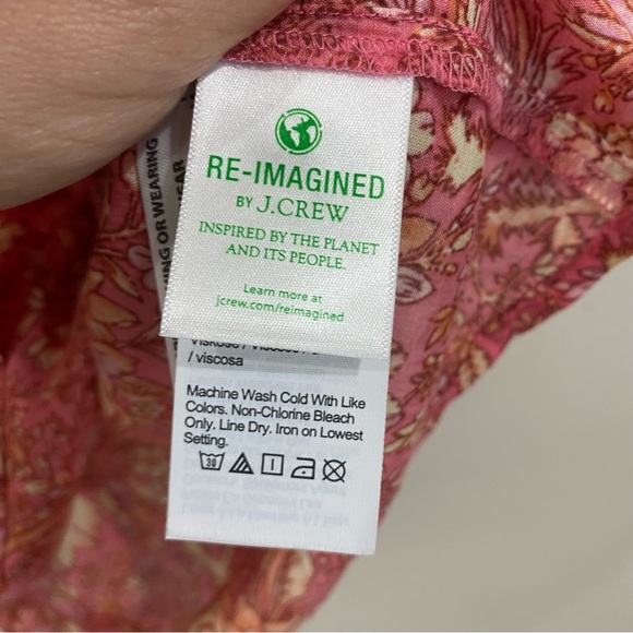 J.Crew Squareneck puff-sleeve cotton-blend voile top in bouquet block print - Picture 7 of 11